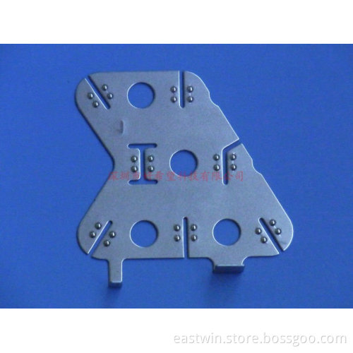 Nickel plated steel battery contact